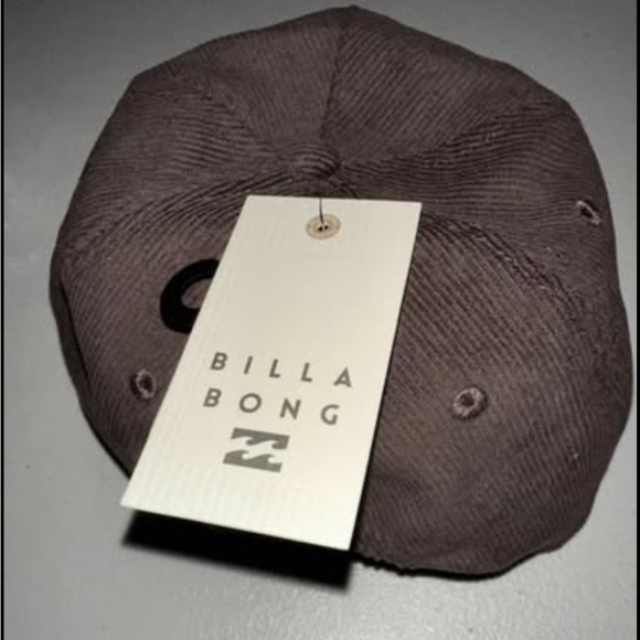 Billabong Brown Corduroy Cap with Embroidered Design - Picture 4 of 9